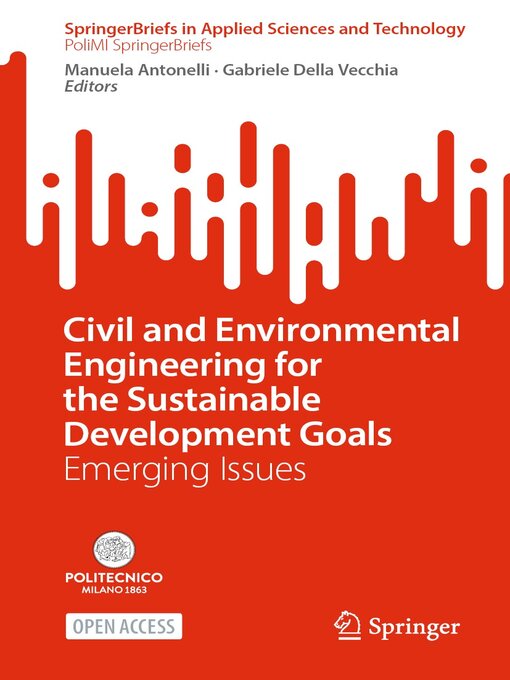 Title details for Civil and Environmental Engineering for the Sustainable Development Goals by Manuela Antonelli - Available